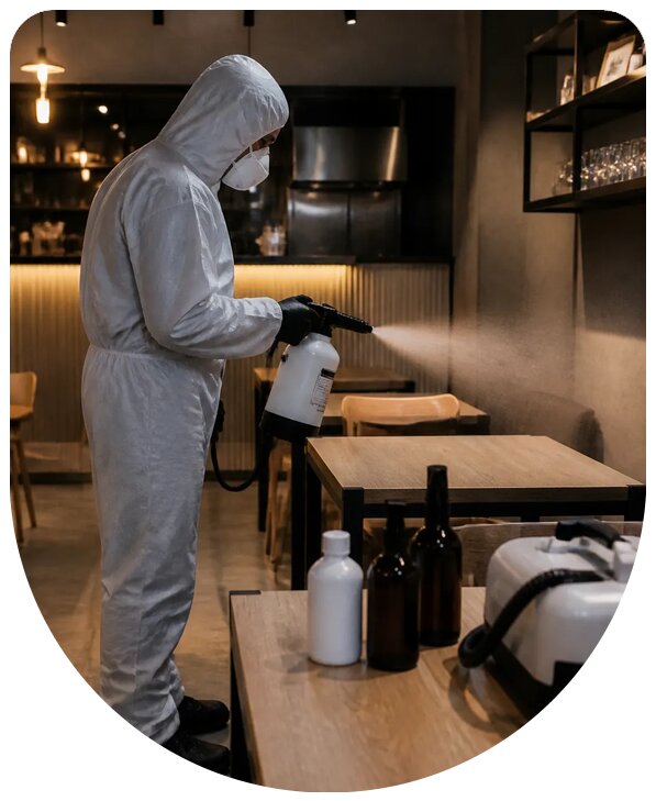 Дезинфекция кафе в Тайшете санитарная обработка помещений