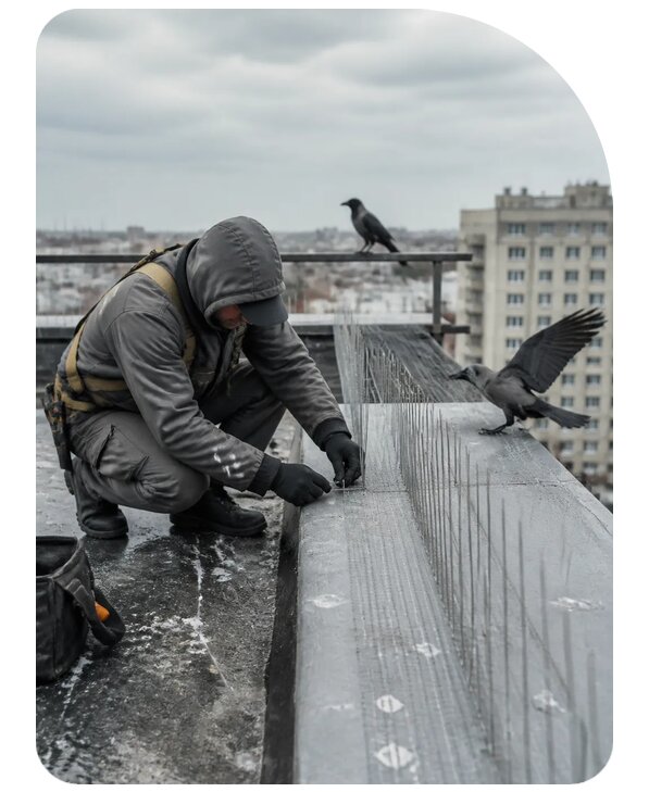 Защита от ворон под ключ в Тайшете по цене от 5193 р. | Сенат-Тшт